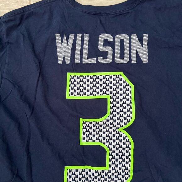 Nike 2013 Super Bowl XLVIII Seattle Seahawks Wilson 3 Jersey Shirt 2XL - Picture 5 of 5